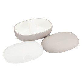 Takenaka Mayu Mayu Lunch Box, S, Gray, 14.2 fl oz (420 + 180 ml)