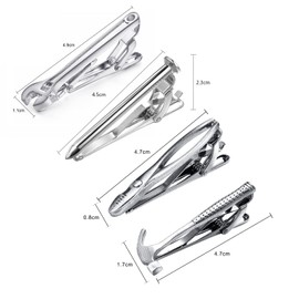 Yoursfs Funny Tie Clip Set, 4 Pieces, Stylish, Character & Accessories, Gift