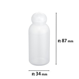 Kai Corporation You Time Makeup Bottle, Milky White, 1.7 fl oz (50 ml), Bottle, Bristle, Transparent Container, Travel, For Shampoo, Conditioner, Etc