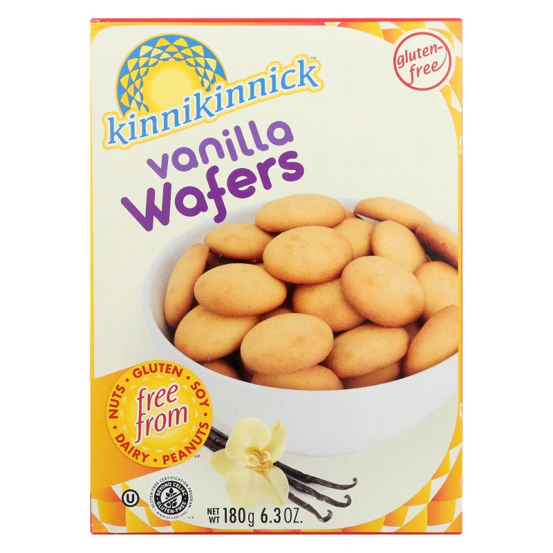 UD_Kinnikinnick Case of 6 Vanilla Wafers 6.3 Oz Grain Snacks