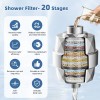 iFealClear Rain Filtered Shower Head 10'' High Pressure Rainfall Shower