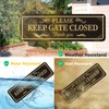 Yuzkouge Please Keep Gate Closed Sign - 2 Pack, 10”