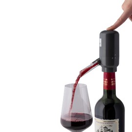 Sensio Home Ultimate Wine Aerator Pourer Automatic Electric Operation for Easy Smooth and Perfect Aeration, Decanting Enhances its Bouquet with Vacuum Pump and Oxidiser, Great Wine Gift
