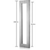 Ranbo 12" Rectangle/Square Push Pull Door Handle,Back to Back, 262mm