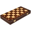 Handmade European Wooden Chess Set with Flowers, 16 Inch Board
