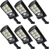 Duewot Solar Lights Outdoor, 6 Pack 1000 Lumens Motion Sensor