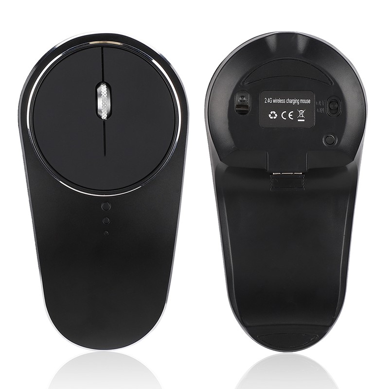 Aluminum Alloy 2.4G Wireless Rechargeable Mouse Office Silent Computer Mouse