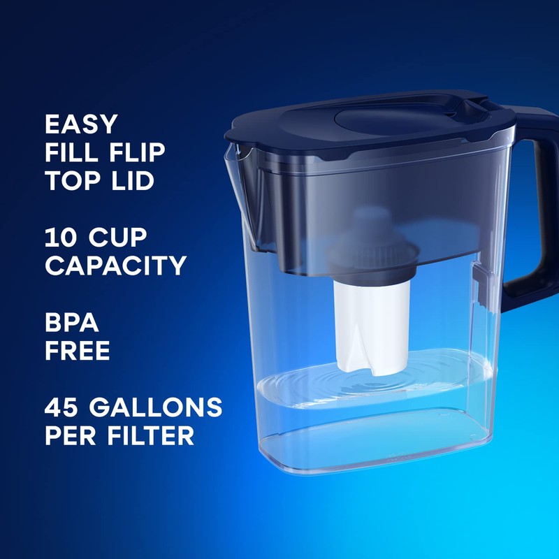 AQUAPHOR 5 Cup Compact Water Filter Pitcher with 1 x
