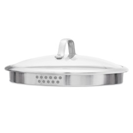 GreenPan Venice Pro 9.5" Glass Straining Lid with Stainless Steel Handle, Cookware Pots and Pans, Dishwasher Safe, PFAS-Free