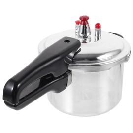 DOITOOL Aluminum Pressure Cooker 16cm/6.3inch Bottom Mini Pressure Cooker for Gas Stove Induction Cooker, Silver