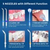 Mueasy Cordless Water Flosser Dental Oral Irrigator Travel Teeth Cleaner