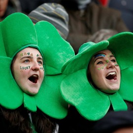 4 Pcs St. Patrick's Day Face Tattoos Stickers Green Shamrock Temporary Tattoo Sticker St. Patrick's Day Face Gem Sticker for St. Patrick's Day Makeup