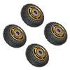 4 Pcs Trolley Wheel Rubber Silent Operation Universal Hand Pull