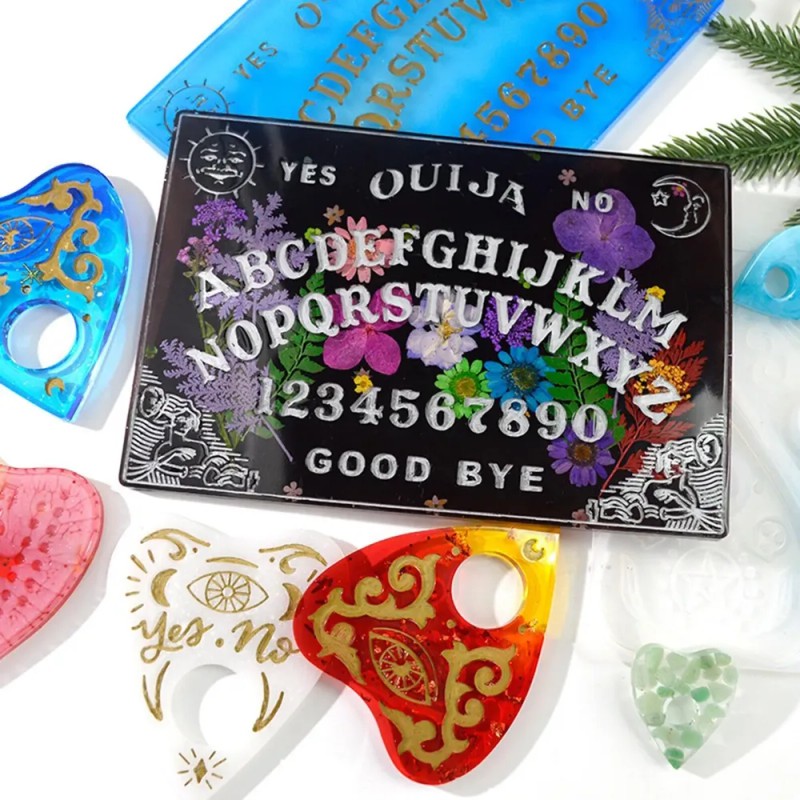 Molde De Resina De Silicona Ouija Para Rectángulo
