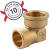 Brass Elbow, 1/2 Inch, Female and Male Thread, Threaded Fitting,