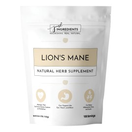Just Ingredients Polvo Orgánico Lion's Mane Vegano 3.5 Oz