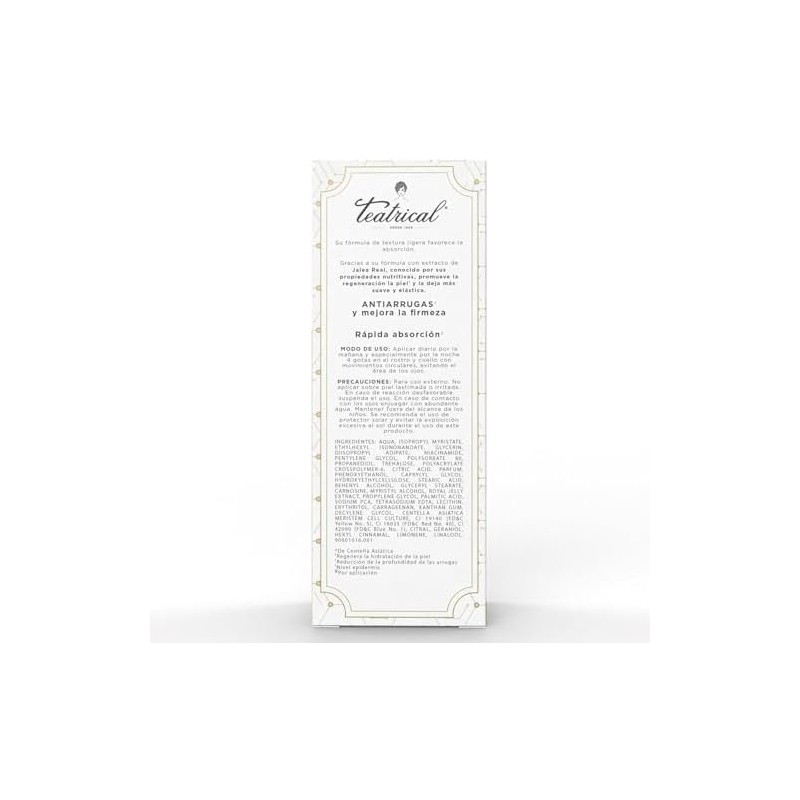 TEATRICAL Sérum Facial, Con células madre y jalea real para