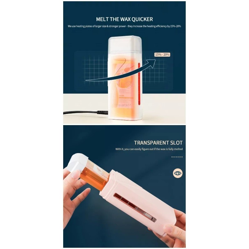 ForeverLily Máquina Fundidora De Cera Roll On Para Depilar Depilación