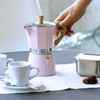 Gary Valenti VEZ006/IND/GREEN Venezia-Coffee Maker pink, 3 Tassen Espresso, Aluminium
