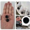 50 Pcs Screws Bolt Covers Caps, Black Hex Nut Protective