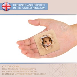 Destination Vinyl ltd Fridge Magnet - Cheeky Hamster Animals Pets Cute 8521