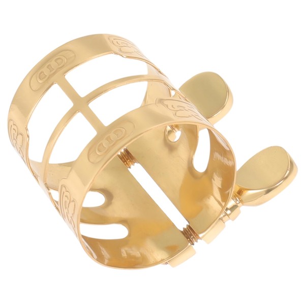 Totority Alto Saxophone Clip Engraved Design Adjustable Mouthpiece Fastener for