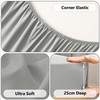 AR Ware Double Fitted Sheet Non Iron Wrinkle, 25cm Deep