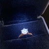 GBYAN Velvet Ring Box with LED Light Jewelry Display Gift