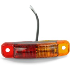 Tecniq LED Boat Trailer Fender Light Bi-Color Amber Red Submersible S91 Heavy duty