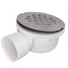 BlueVue 2.0" Replacement Shower Base Drain, PVC 2.0" Side Outlet