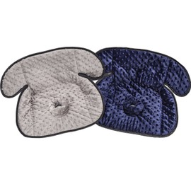 Anmas Home Piddle pad Car Seat Protector - Car Seat Saver Stroller Potty Pad, Baby Car Seat Cover, Car Seat Waterproof Liner for Potty Training Prevent Dipper Leaking 20x15 inch Black 2PCS(Blue+Gray）