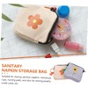 Mobestech 4piezas Bolsas De Almacenamiento De Toallas Sanitarias Diseño Atractivo