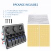 Xhtechnology - Panel de interruptor basculante para barco, impermeable, 6