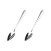 Bojueshaw 2pcs Grapefruit Spoons,Stainless Steel Dessert Spoon with Serrated Cut,Kitchen