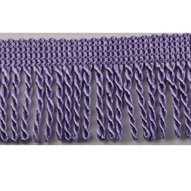 HEARTWISH Curtain Fringes Bullion Fringe Trim 2.5Inch Wide 5 Yards Long,Fabric Trims and Embellishments Curtain Weights Fringes for Sewing DIY Decoration Black Gold White (Purple)