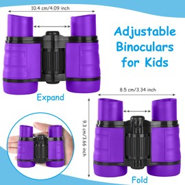 OSDUE Binoculars for Kids Toys Toys Shockproof for Boys and Girls Age 3-7 Years for Bird Watching Hunting Hiking Birthday Gifts (Purple)