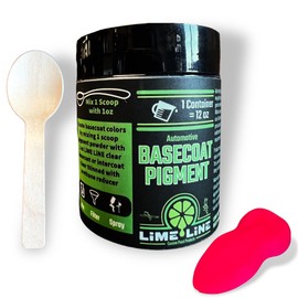 LiME LiNE Base Coat Maker Pigment Powder, for Airbrushing and Spray gun Painting, Solid Bright Pink