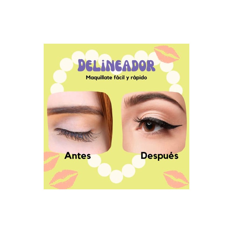 Calmind Kit 2 Delineadores de Ojos con Sellos Cat Eye