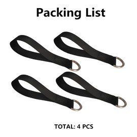 4PCS Bar Attachment Straps for Home Gym Parts, Exercise The Shoulders, Back, Biceps, Upper Body Strength Muscle Training,Suitable for Your LAT bar/Squat Bar/Bench Bar, Home Gym Accessory
