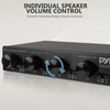 Pyle 4 Channel High Power Stereo Speaker Selector with Volume