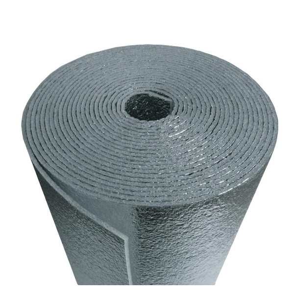 R-8 HVAC Duct Wrap Insulation Reflective 2 Sided Foam Core 4' x 25' (100 Sq Ft)