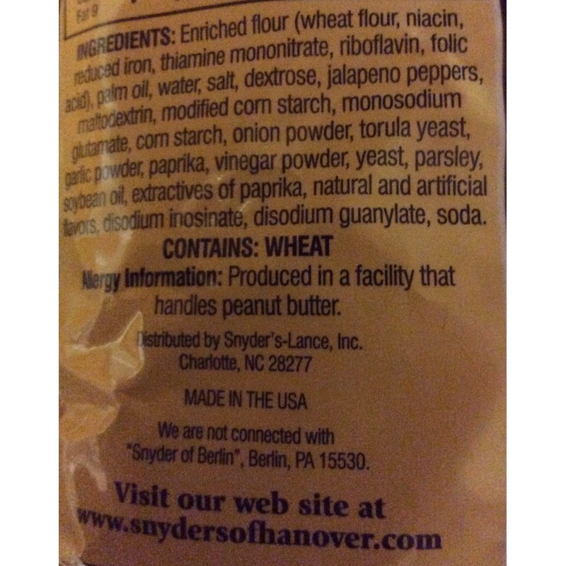 Snyder's of HanoverJalapeno Pretzel Pieces 11.25oz (Pack of 5)