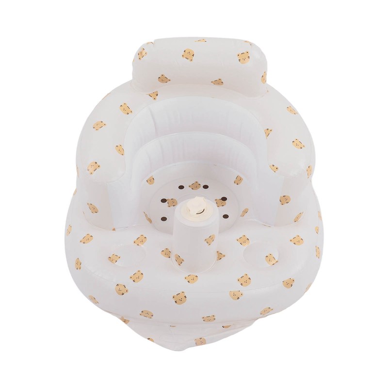 Baby Inflatable Bathing Seat Soft PVC Cartoon Animal Pattern Baby