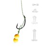Carp Fishing Hair Rigs Set, 3x Anti-Tangle Swivel, Ready Tied