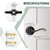GOBEKOR 10 Pack Matte Black Privacy Door Levers Bedroom Door