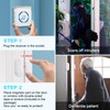 SanJie Door Chime, Door Open Contact Sensor Alarm with 500