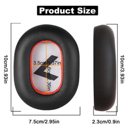 Yizhet 1 Paar Ersatz Ohrpolster Ohrkissen Pads Kompatibel mit Plantronics BackBeat Pro 2 Bluetooth Kabellos Kopfhörer (Schwarz)