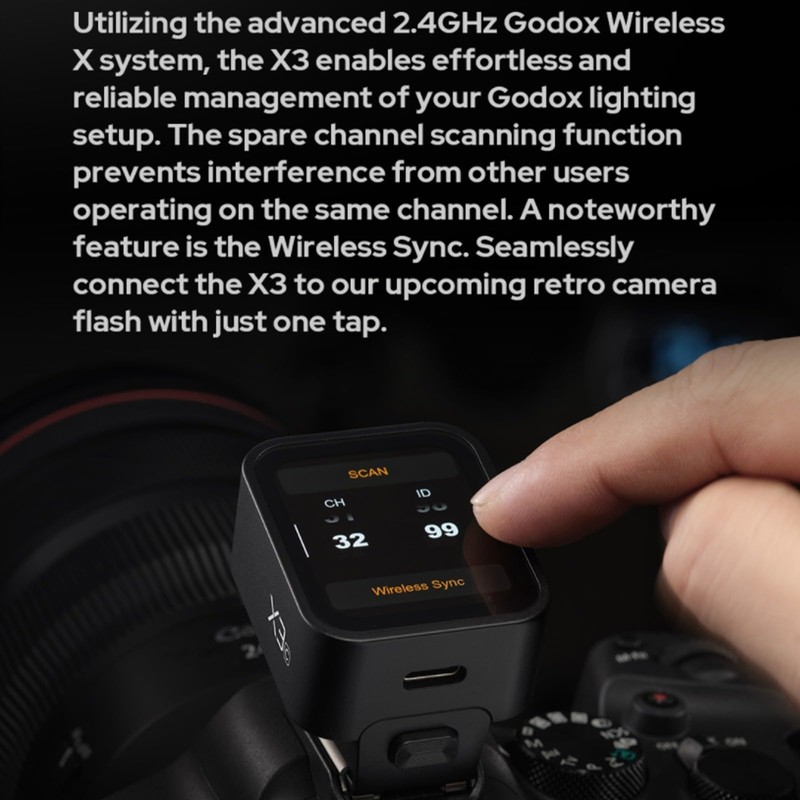 Godox X3-C X3C X3 C Touchscreen TTL Wireless Flash Trigger