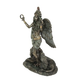 Mesopotamian Goddess of Love and War Ishtar Bronze Finished Statue 8.75 Inches High