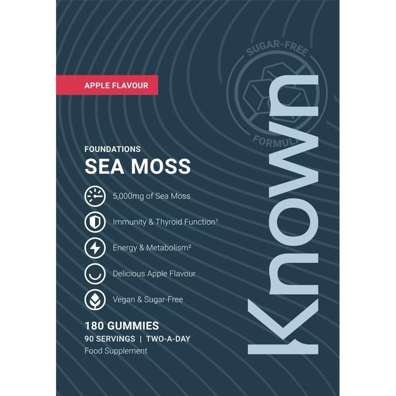 Known Tasty Sea Moss Gummies – 5000mg Sea Moss, Vitamin